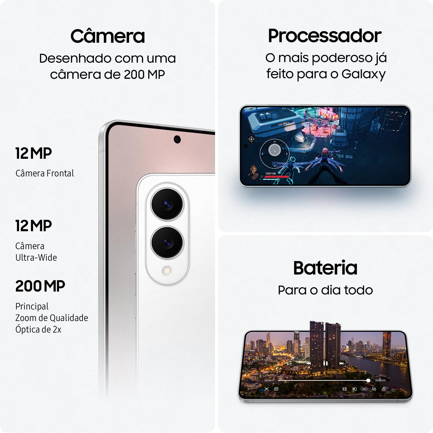 Smartphone Samsung Galaxy S25 Edge 5G 512GB Desbloqueado, Titanio