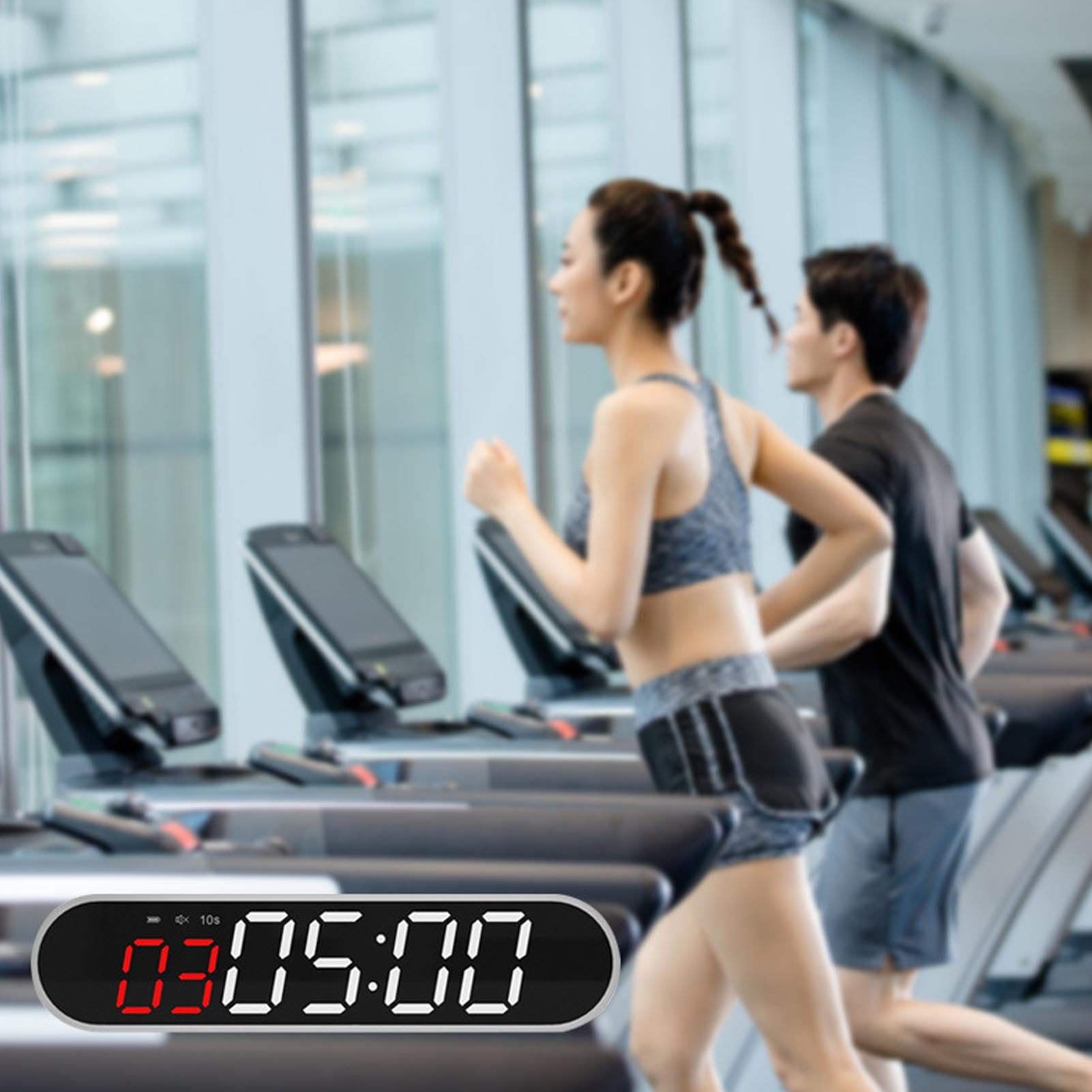 Cronometro Magnetico Portatile da Palestra, Intervallo, Timer Fitness, Ricaricabile, 1500 mAh, per Utenti di Palestre Domestiche