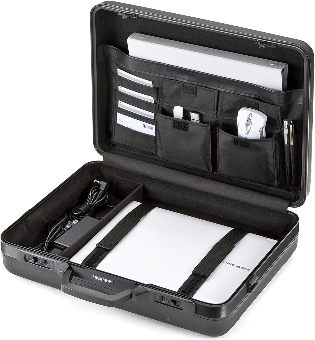 Amazon Co Jp サンワサプライ Absハードpcケース 鍵付き 軽量 17インチワイド対応 日本製 Bag 715n2 パソコン 周辺機器