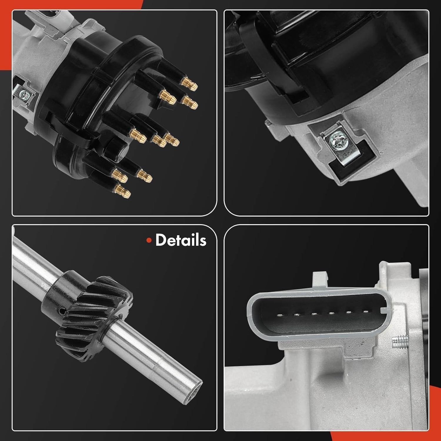 A-Premium Ignition Distributor with Cap and Rotor Compatible with Ford F-150 F-250 1985-1991, Bronco 1985-1991, E-150 Econoline, E-150 Econoline Club Wagon, E-250 Econoline 1986-1991, LTD 1986, 5.0L