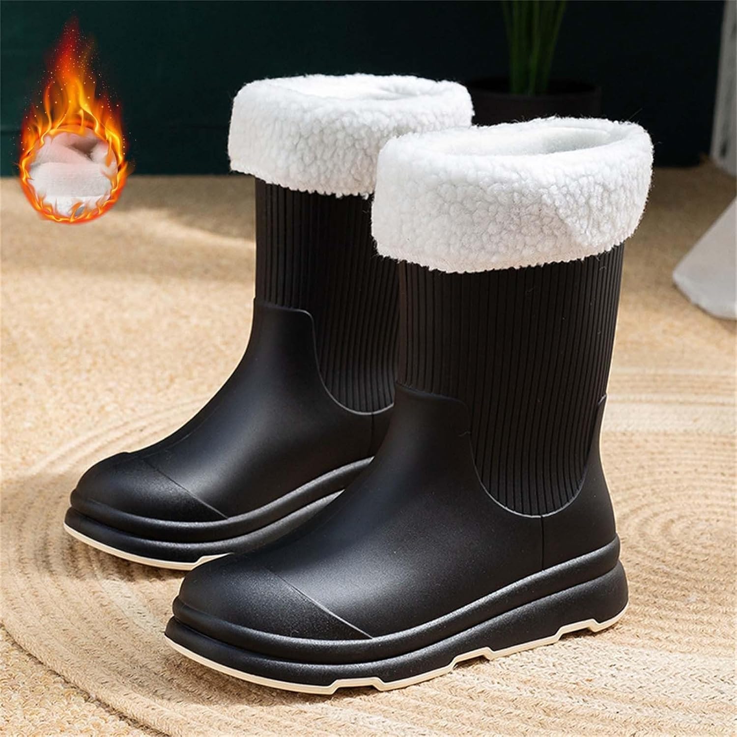 Dunlop - Regenlaarzen voor dames - Zwart