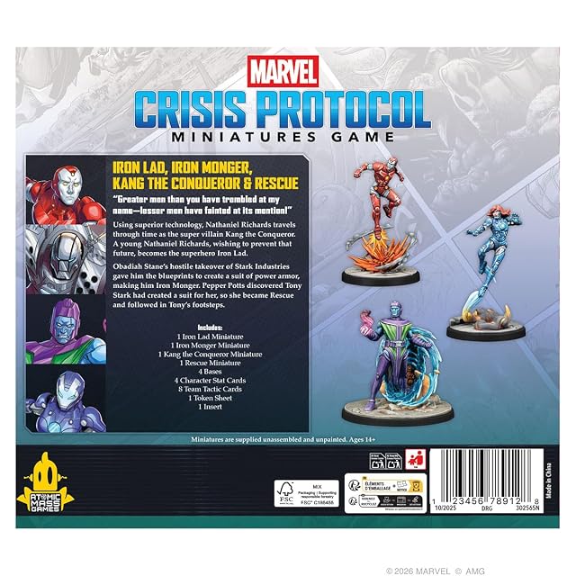 Foto 2 de 4 de Asmodee Marvel Crisis Protocol: Iron Lad, Iron Monger, Kang The Conqueror