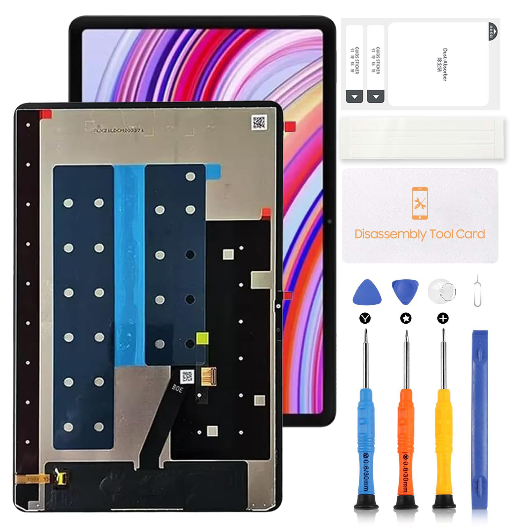 Schermo LCD per Xiaomi Redmi Pad Pro 12.1 2405CRPFDC Schermo di Ricambio per Xiaomi Redmi Pad Pro 12.1 "pollici Display LCD Touch Screen Digitizer Assembly Parti di Riparazione con Strumenti (nero)