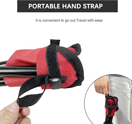 Miniatura 9 de Taburete plegable portátil de 11.02 pulgadas, silla de pesca para camping, senderismo, golf, caza, senderismo, jardinería al aire libre y viajes a