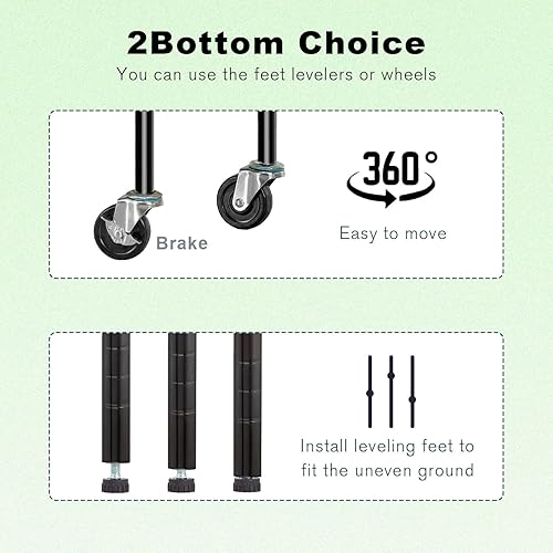 Miniatura 4 de Estantes de almacenamiento, Unidad de Estantería de Alambre de 6 Niveles NSF Certificado Estante de Almacenamiento 18 "D x 48" Ancho x 78 "H 6000Lbs