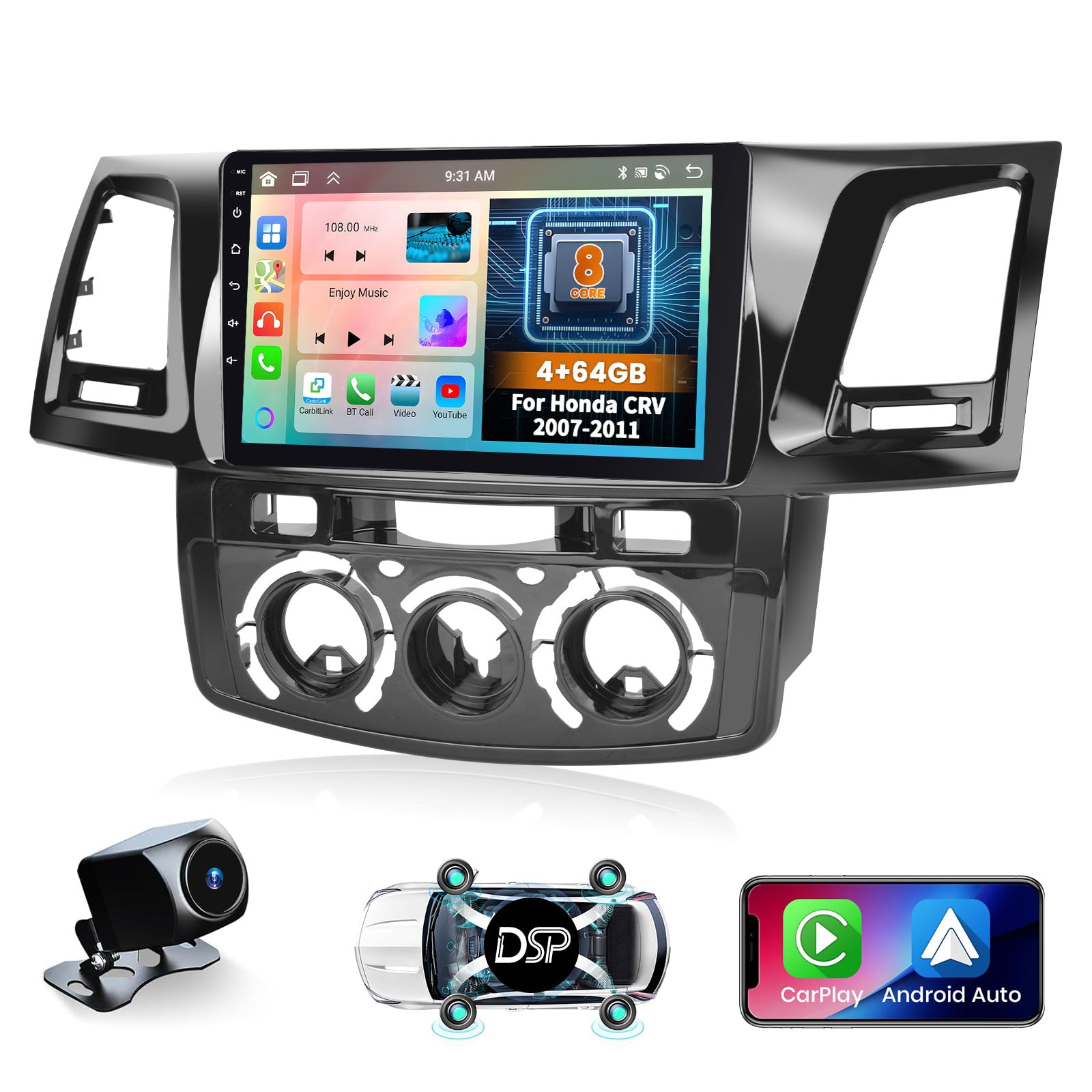 Autoradio Per Renault Clio 3 2005-2014 2G+64GB