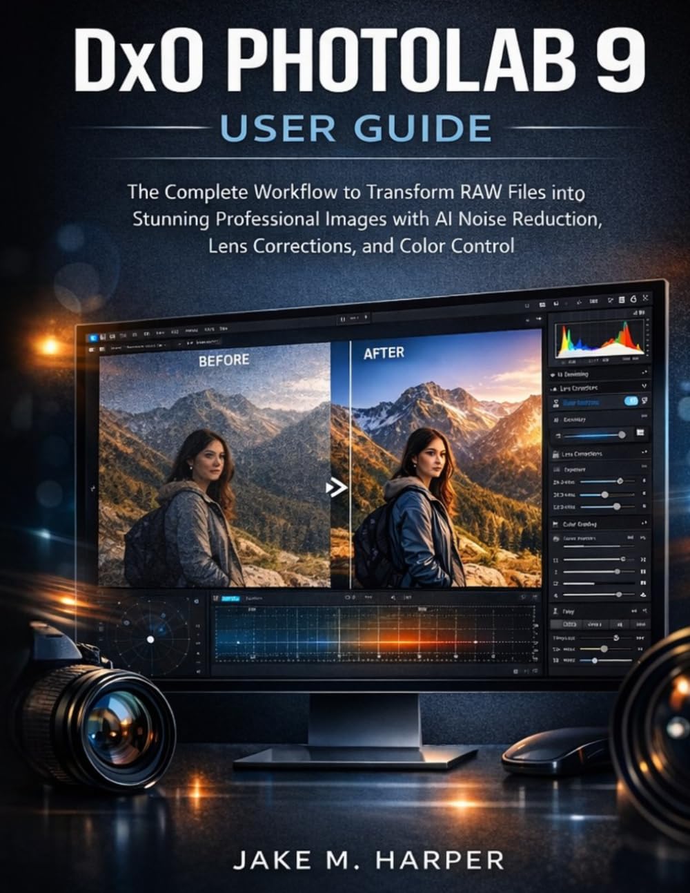 DxO PHOTOLAB 9 USER GUIDE: The Complete Workflow to Transform RAW Files into Stunning Professional Images with AI Noise Reduction, Lens Corrections, ... Control (The Modern photo editing mastery)