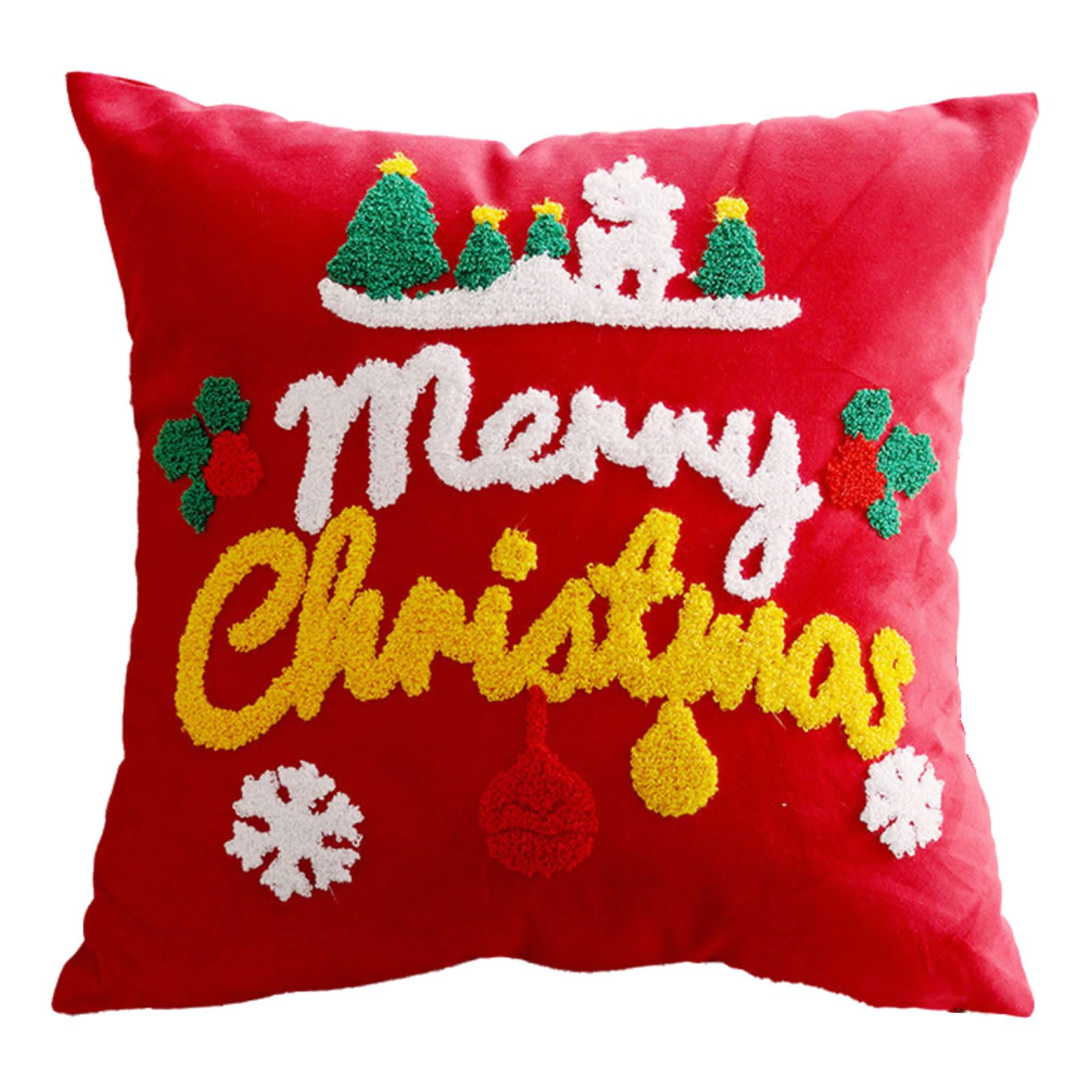 SHYYOULQE Pillow Case Removable Cushion Sleeve Comfortable Sofa Couch Pillowcase for Christmas Seasonal Decoration Bed Sofa Accessory