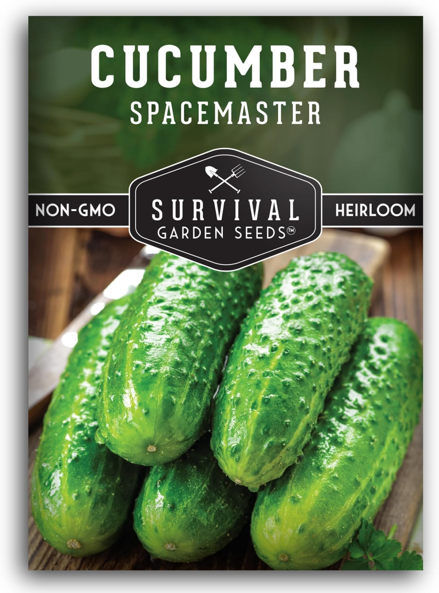 Spacemaster Cucumber Seeds for Planting | Compact Heirloom Non-GMO Variety for Small-Space Gardens – Survival Garden Seeds (1 Pack)