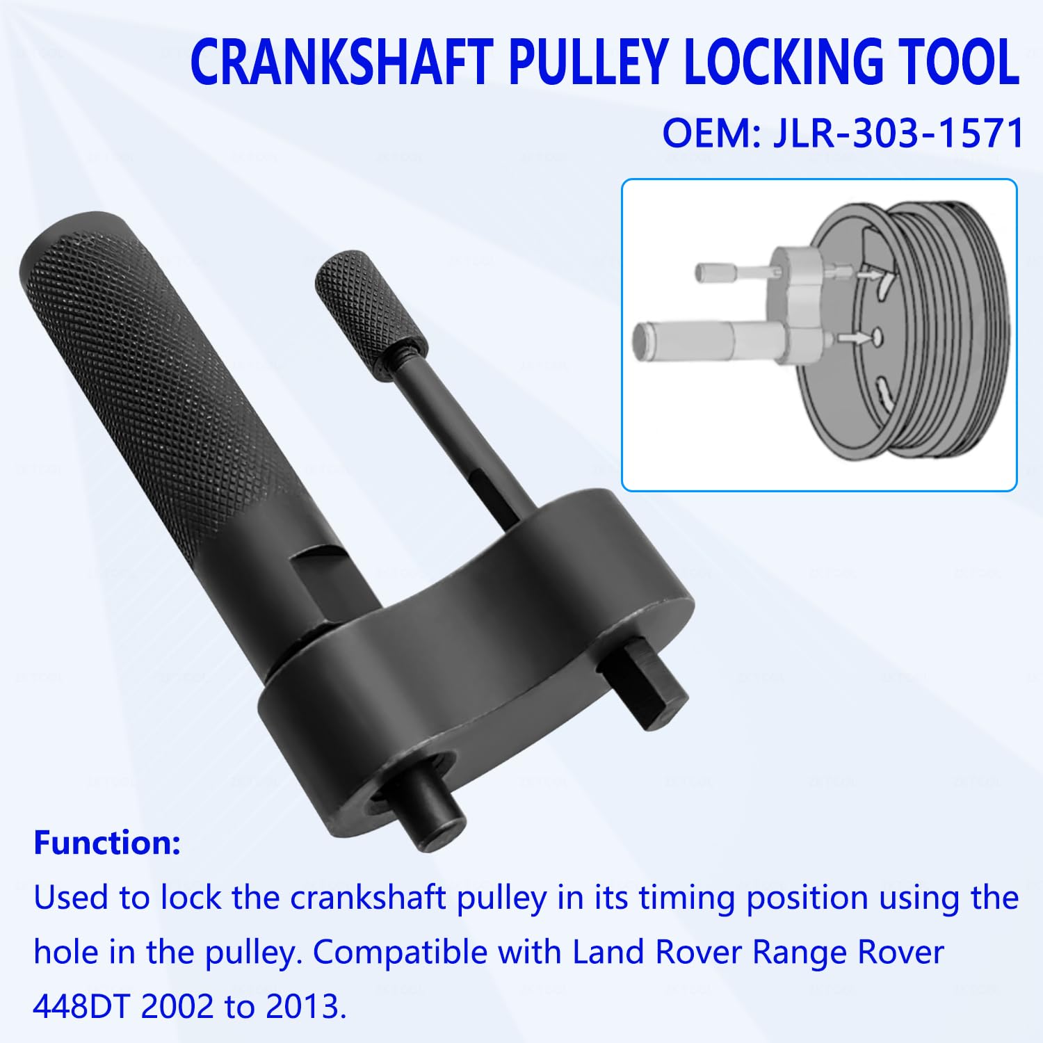 ZKTOOL Kit di strumenti di temporizzazione per allineamento albero a camme motore per Land Rover | Set di temporizzazione per modelli diesel TDV8 4.4L Range Rover & Sport. OEM JLR 303-1620, 303-1568, 303-1243, 303-1571.