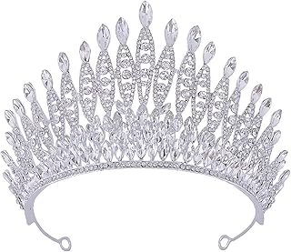Tocado de novia con diamantes de imitación brillantes, tiaras de cristales coloridos para bodas y fiestas, elegante accesorio ajustable para mujer