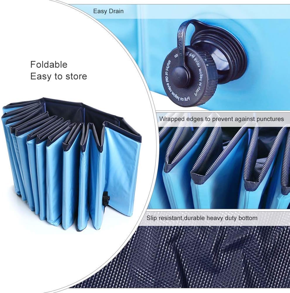 Review Jasonwell Foldable Dog Pet Bath Pool Collapsible Dog Pet Pool