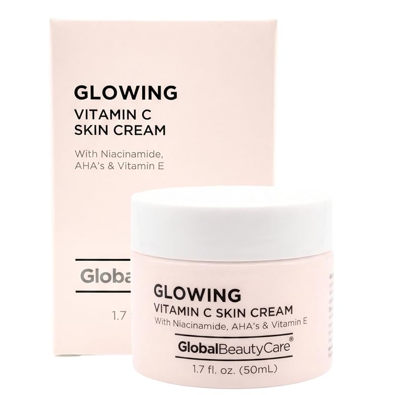 Creme facial Global Beauty Care com vitamina C, niacinamida, AHA e vitamina E, 50 mL