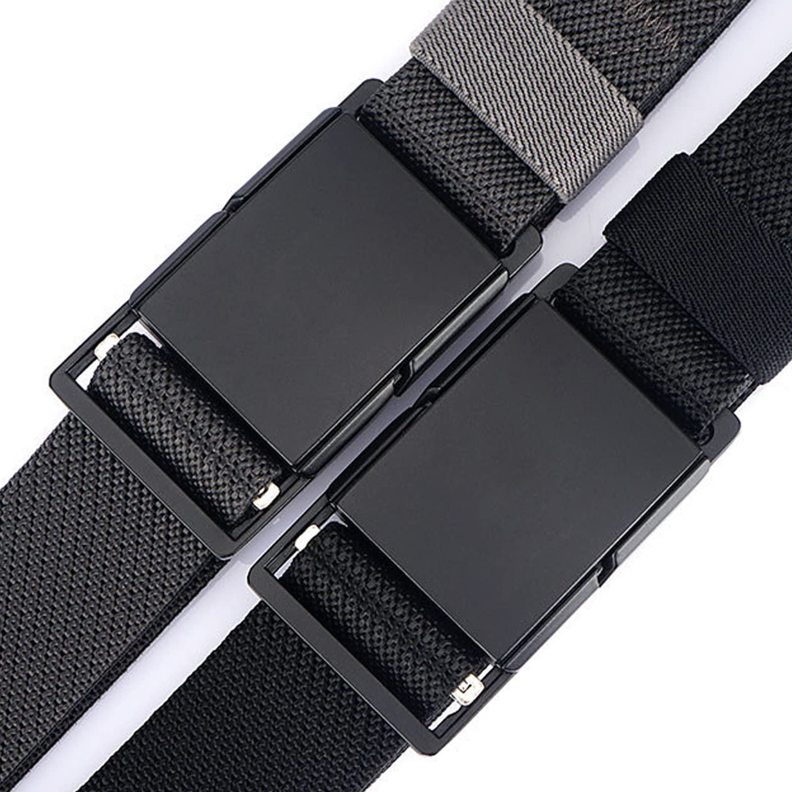 Herren-Stretch-Gürtel, Schnellverschluss, magnetische Schnalle, elastisches Gurtband, Sport, Arbeit, Golfgürtel für Herren, 3,4 cm breit
