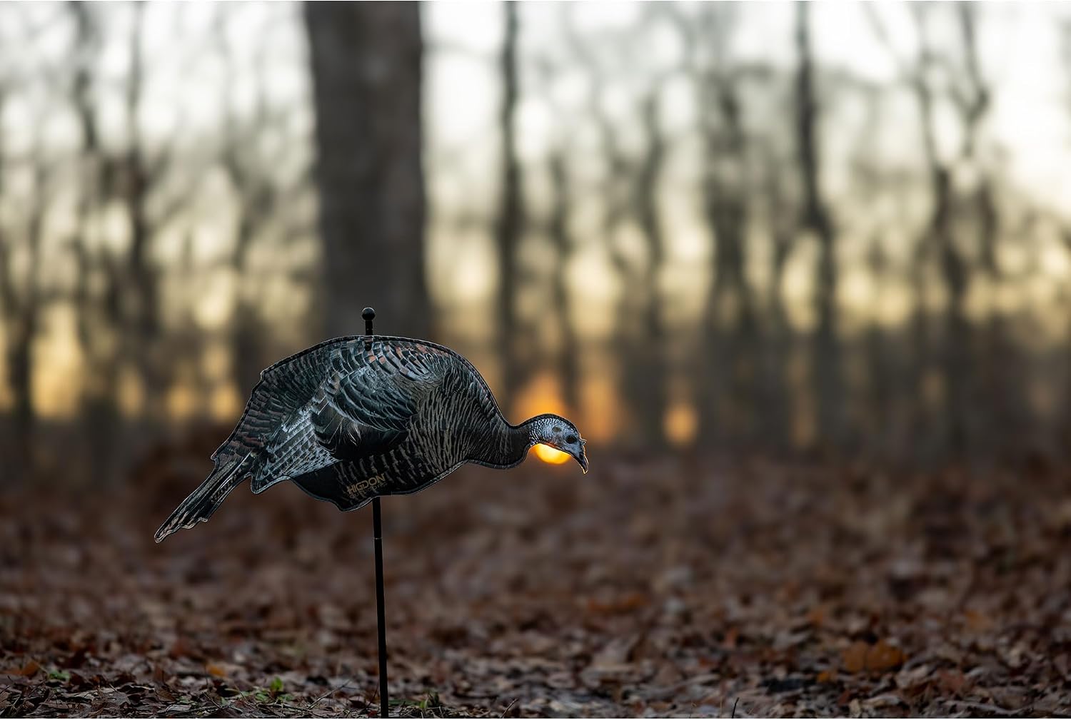 Higdon Outdoors Flex Turkey Silhouette | All in One Ultra-Light Foldable Turkey Decoy with Full Body Realism