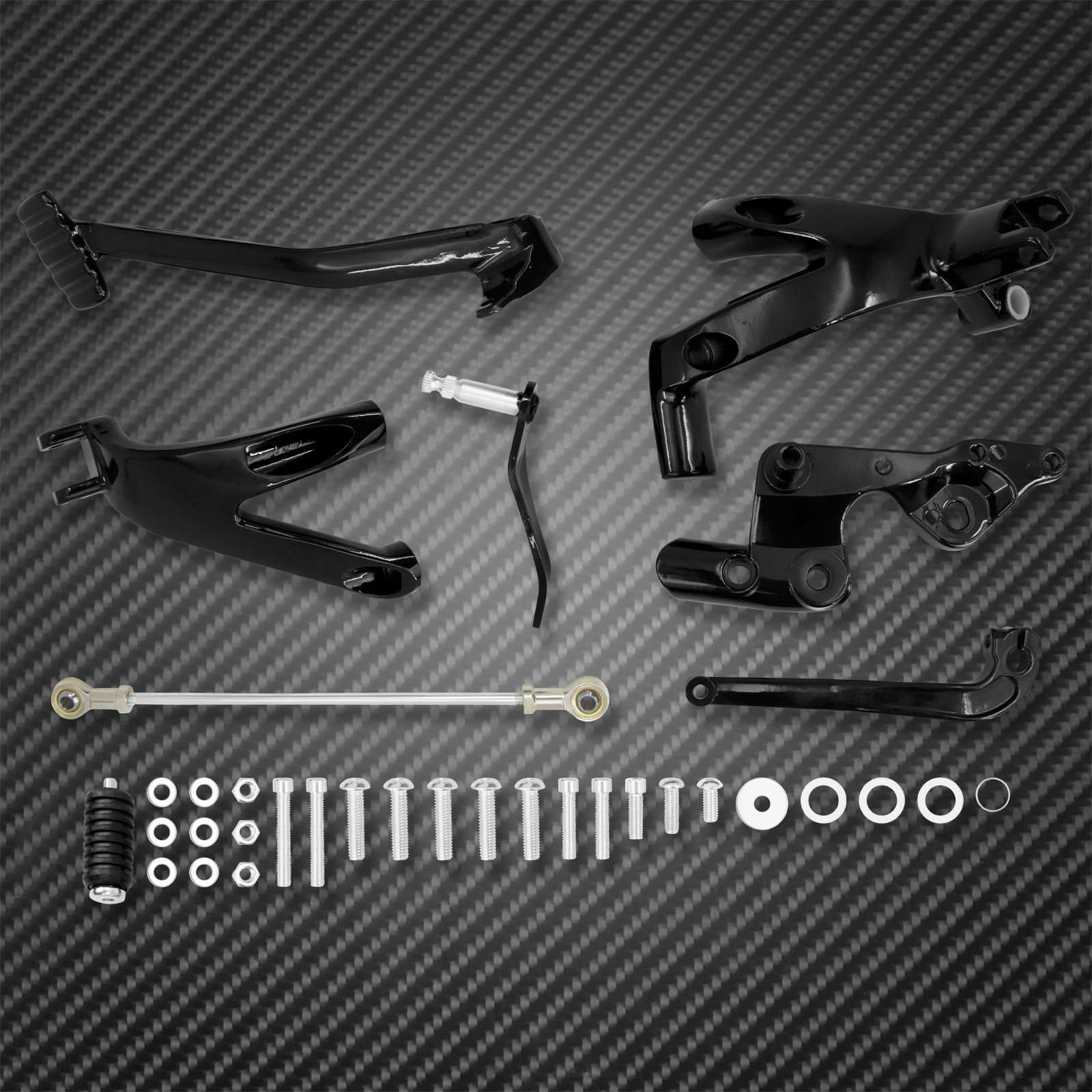 Kit commandes avancées moto pour Harley Softail Street Bob 2018-2024, repose-pieds en aluminium