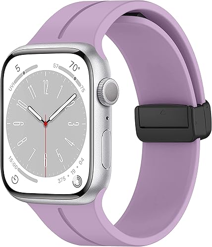 Correa para Apple Watch de 1732in 1575in 1929in 1496in 1772in 1614in 1654in correa de silicona deportiva hebilla magnética en D de repuesto para