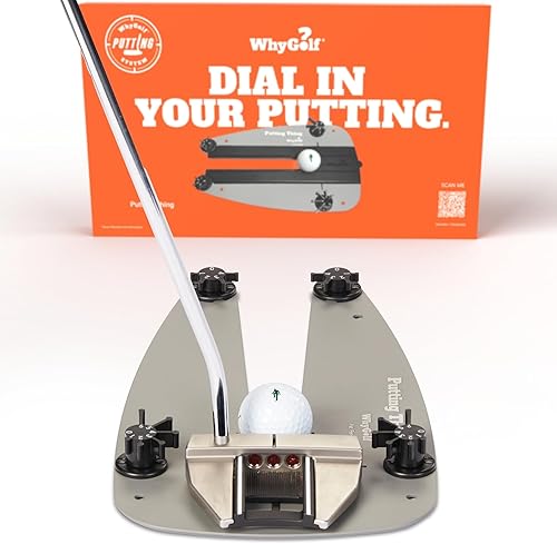 WHYGOLF WHYGOLF Putting Thing Entrenador de accesorios de golf para mejorar la precisión del putt Práctica ecológica Putter de golf Ayuda de