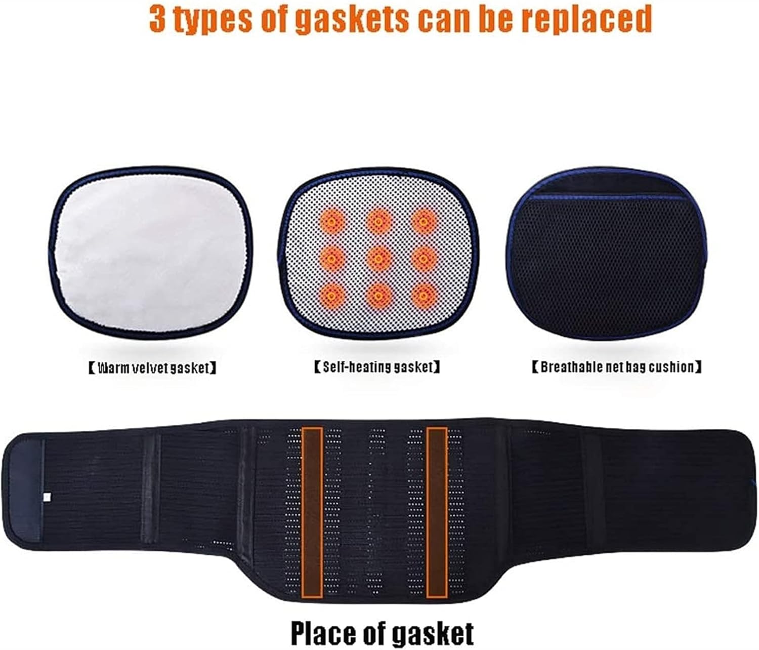 Men's and Women's Lumbar Support Belt Straps, with 5 Supporting Back Support Belts, Suitable for All Seasons, Sports Protection Heat Belt (Size : XXL)