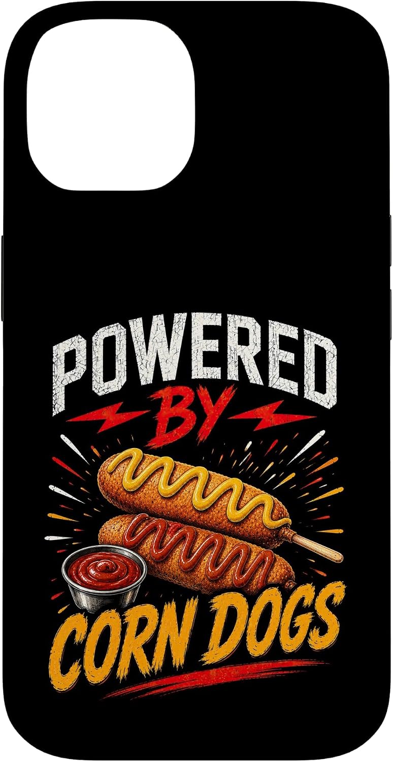 Powered By Funny Corn Dogs Saying Humor Joke Gag Case for iPhone 12 mini image 4