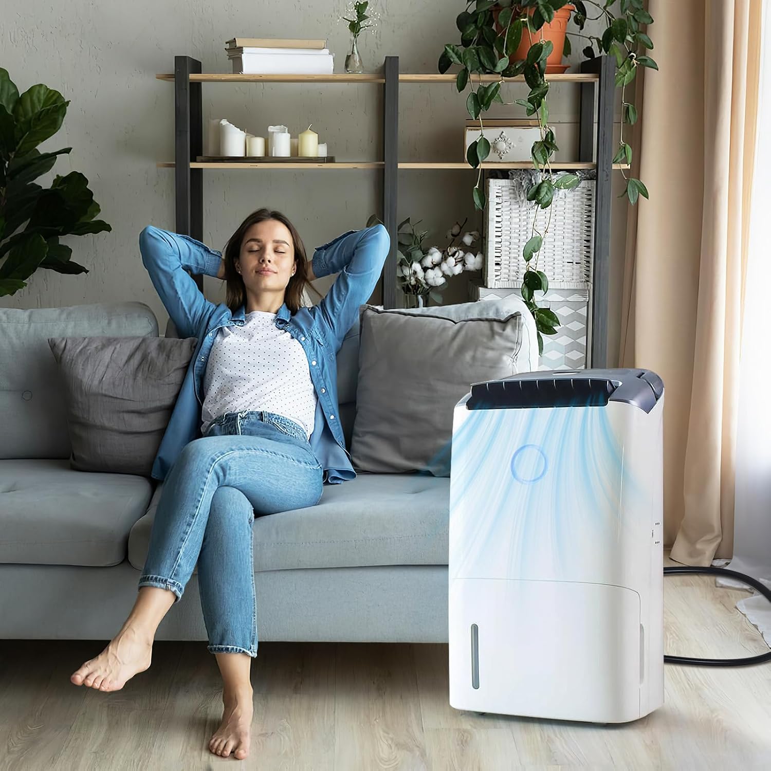 20 FT Extra Long Leakproof Dehumidifier Drain Hose - Thickened Dehumidifier Hose with Rustproof 3/4" FHT Connector Fits Most of Dehumidifiers for Large Space Basement Warehouse