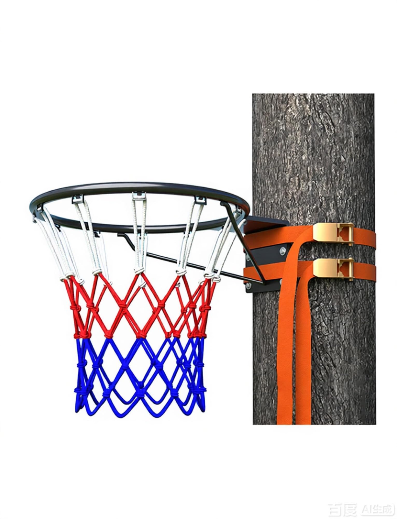 Canestro da basket da parete con rete per tutte le stagioni, portatile, per interni ed esterni