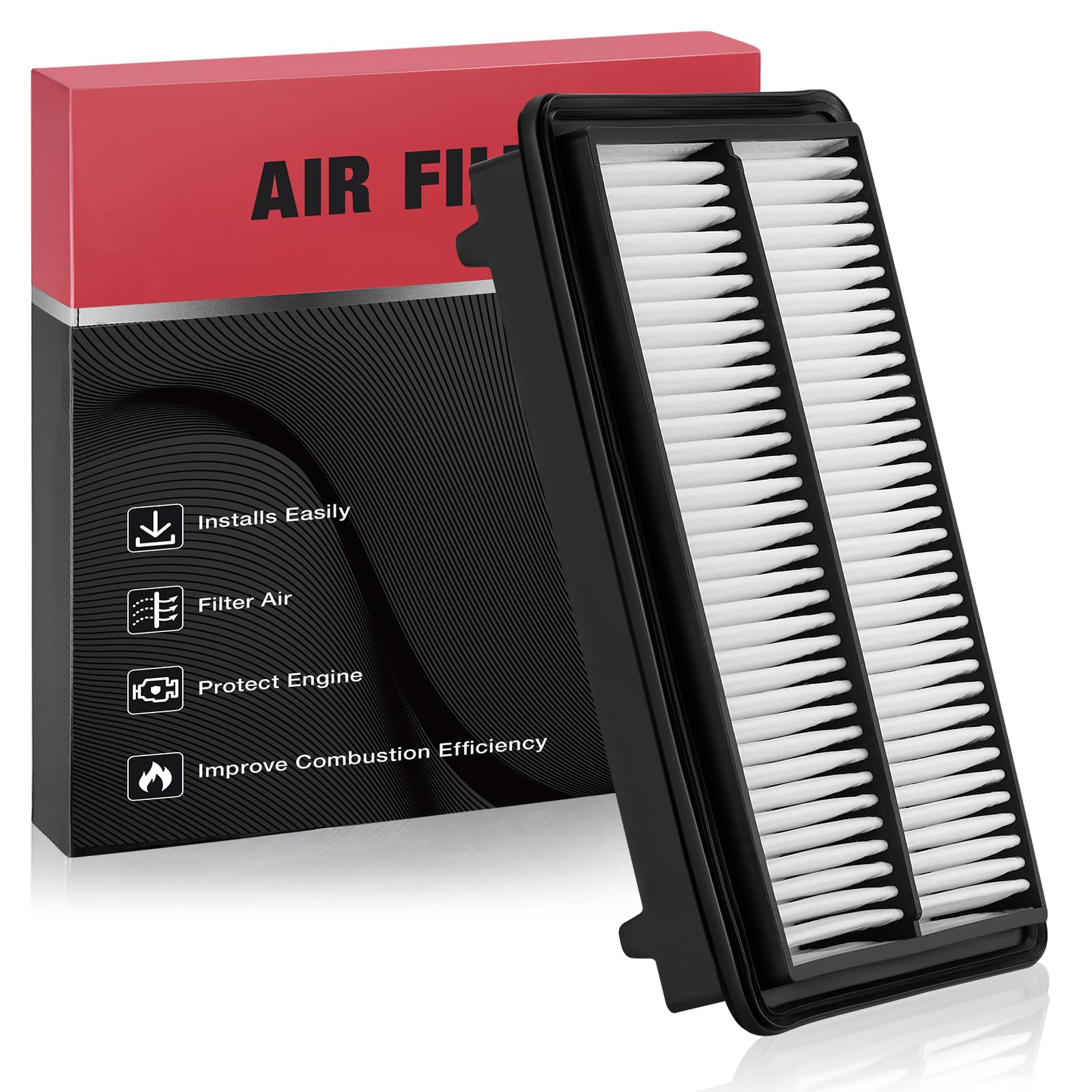 BDFHYK CA11010 Engine Air Filter Compatible with Acura MDX 2010-2013, ZDX 2010-2013, V6 3.7L, Replace# 17220RYEA10