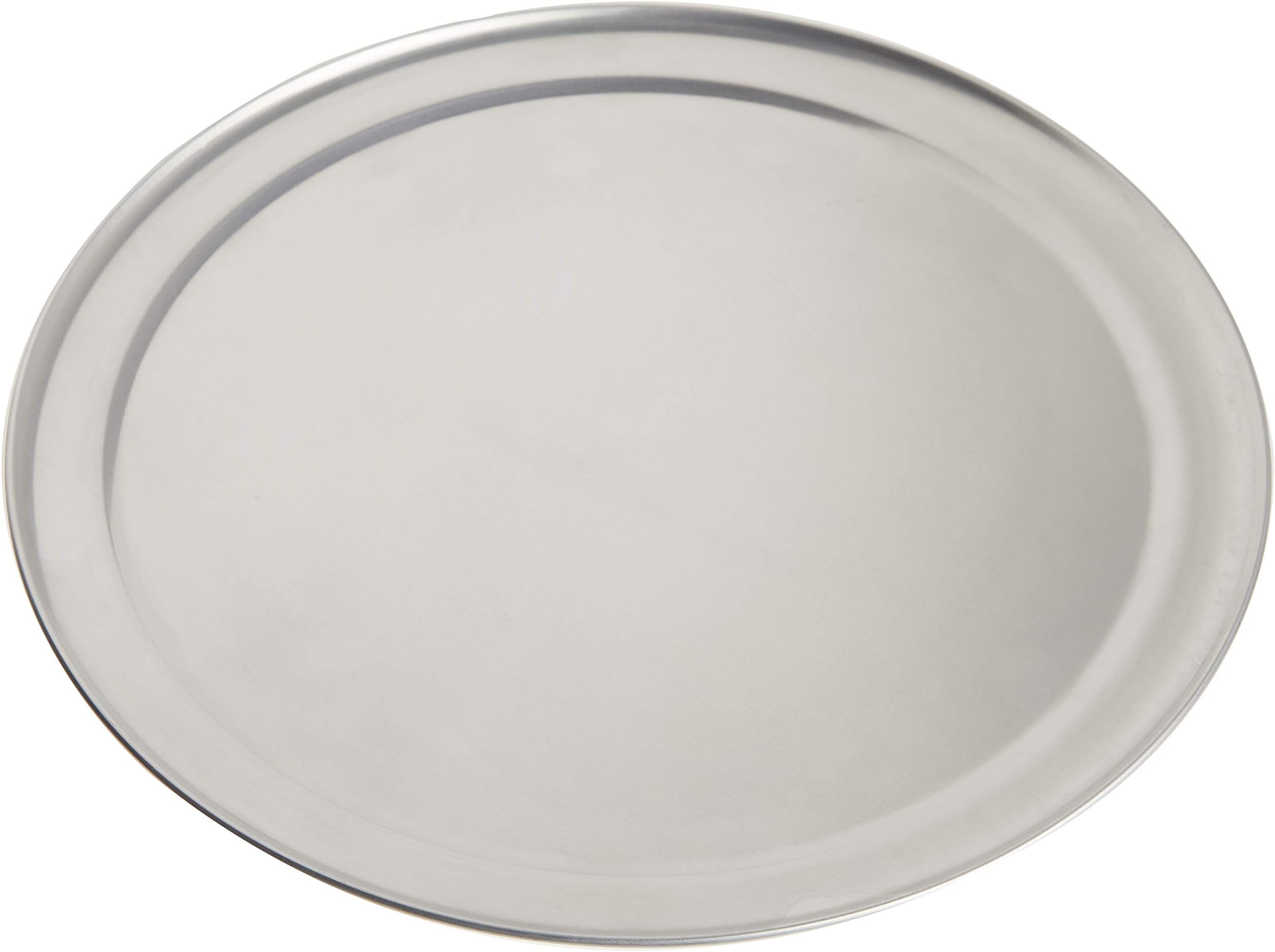 TP12 TP Series 18-Gauge Aluminum Standard Weight Wide Rim Pizza Pan, 12-Inch