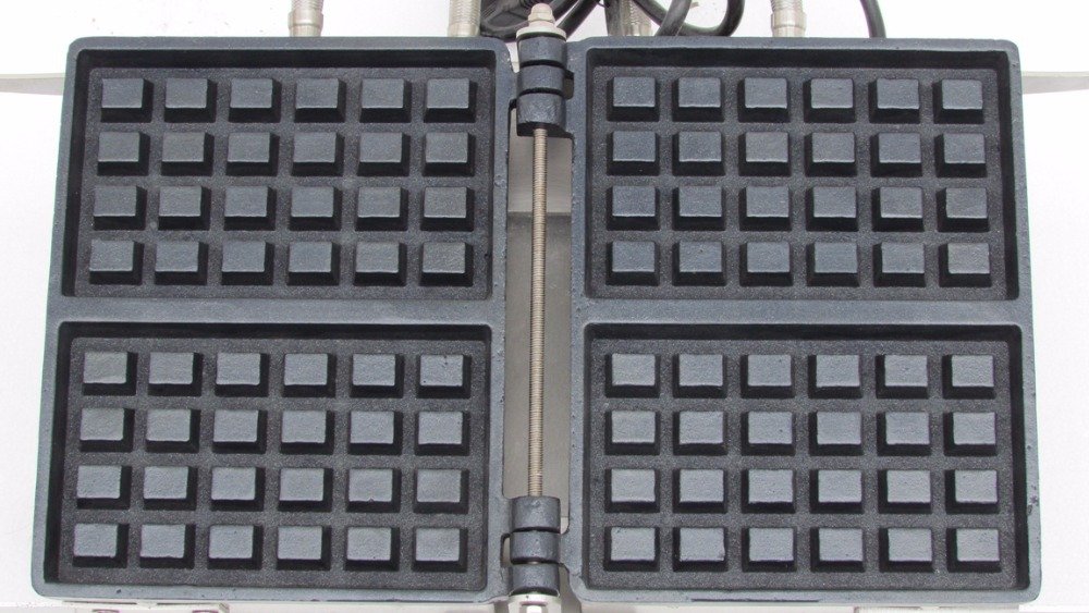 Macchina Elettrica Per Waffle Antiaderente A 4 Piastre, Per Uso Commerciale E Domestico