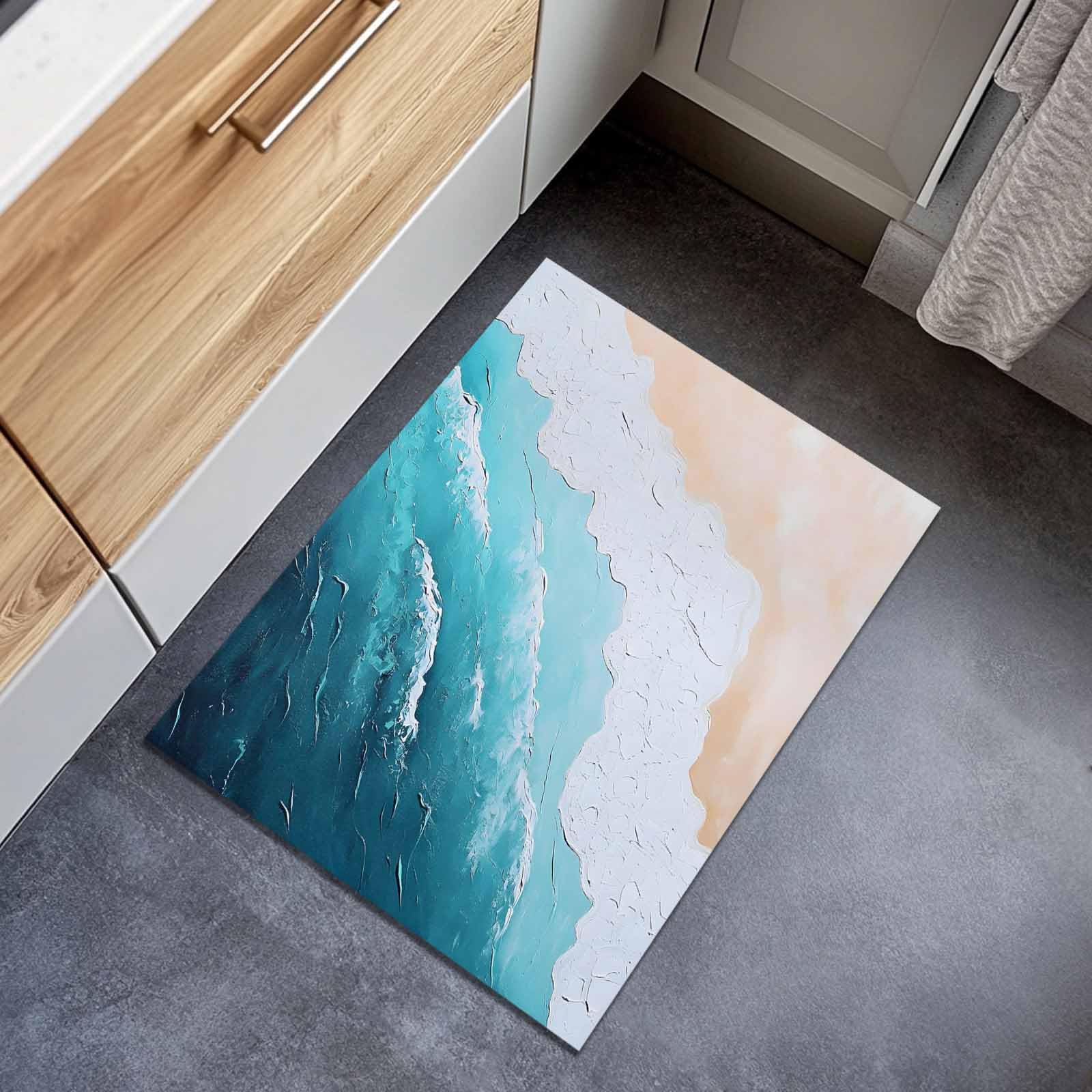 Amazon.com: Ocean Wave Front Door Mat Indoor Entrance, Summer