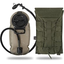 PETAC GEAR 1.5L / 3L Tactical Hydration Pack，Molle Carrier Pouch for 50 oz /100 oz Hydration Bladder Daypack Water Backpack.