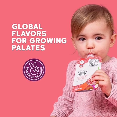 Vista 60 de Serenity Kids Bolsas de comida para bebés a partir de 6 meses, puré hecho con carnes de origen ético y verduras orgánicas, bolsa de 3.5 onzas sin