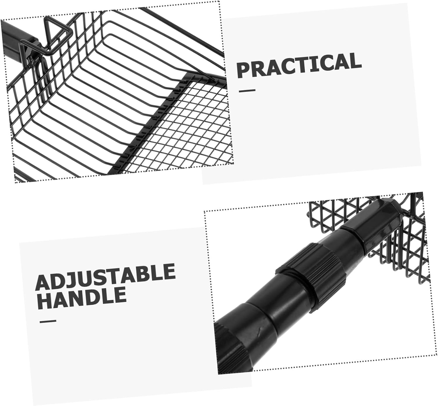 Fireplace Ash Sifter Long Handle Metal Coal Shovel for Wood Stove
