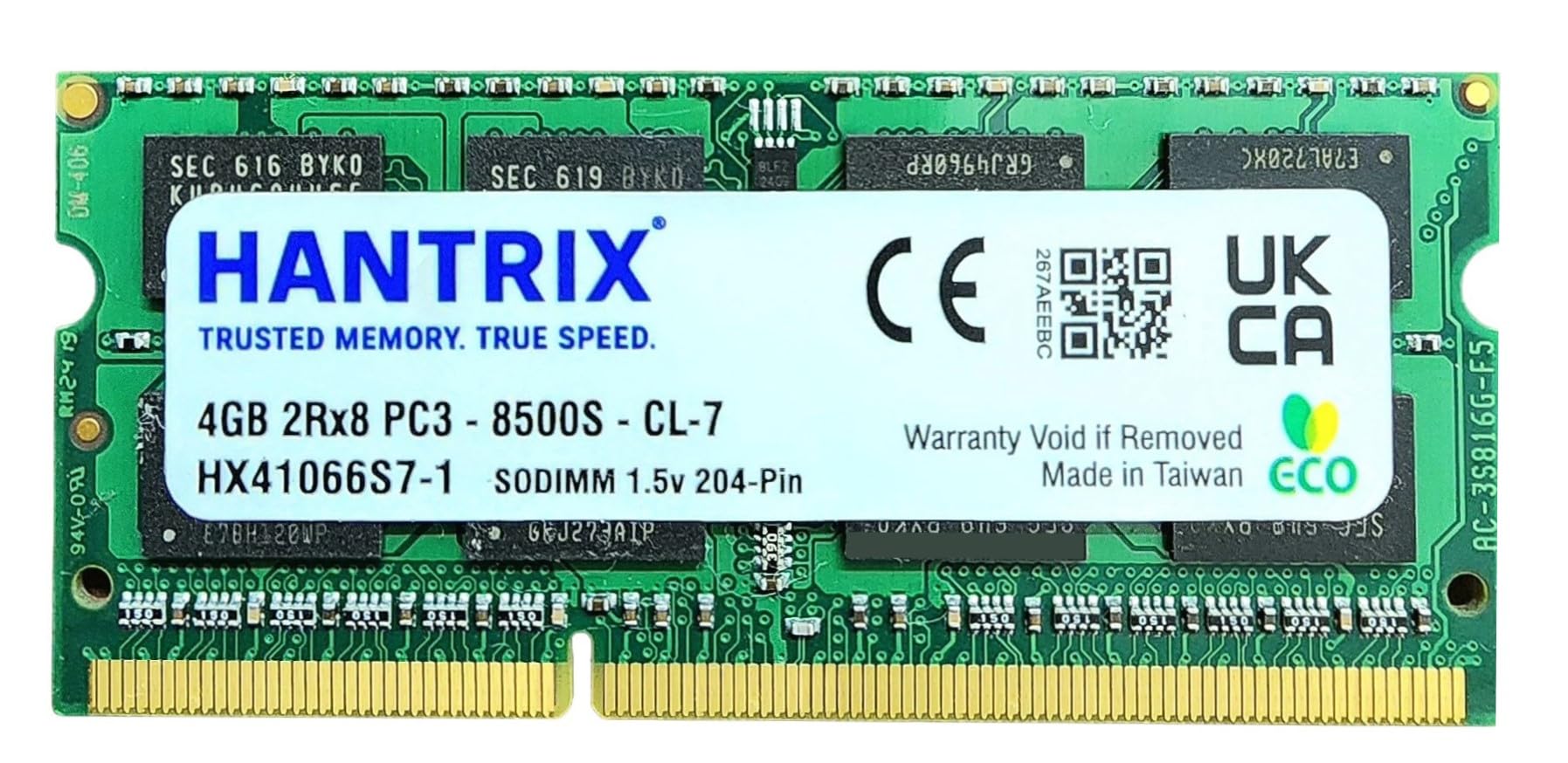 Amazon.in: Buy Hantrix 4GB DDR3 1066MHz Laptop RAM | PC3-8500S 1.5