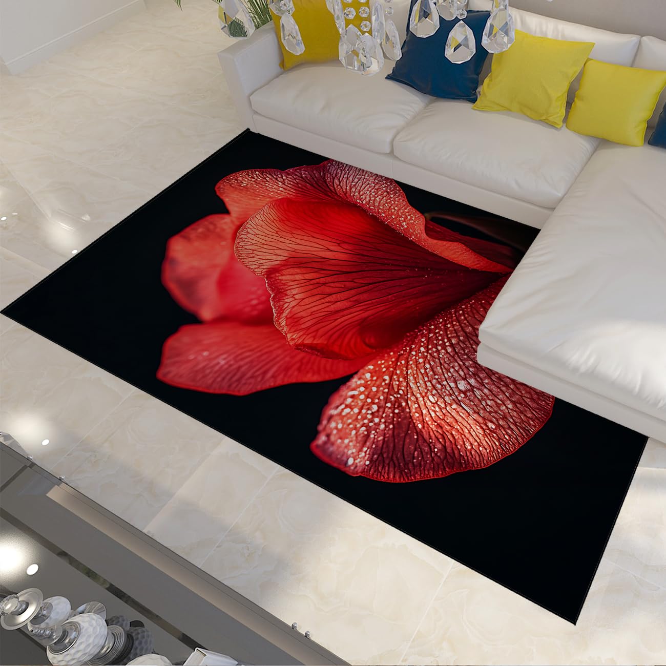 Tapis antidérapant lavable pour sécuriser le salon et la cuisine