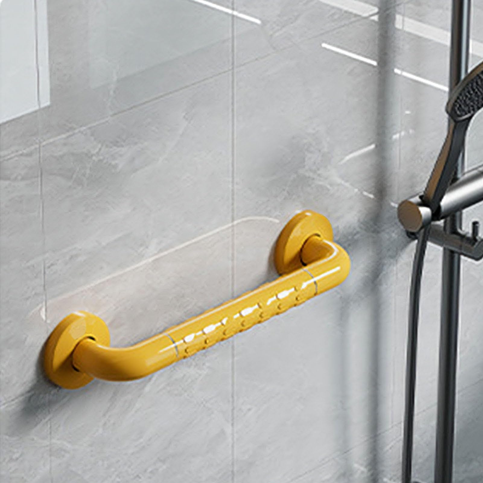 FKXSXAZ Shower Hand Rail with Anti Slip Grip, Bathroom 18in 22in 26in Support Assist Grab Bars for Seniors Disabled, Indoor Corridors Safety Wall Mount Handrails(B,68cm(26.77in))