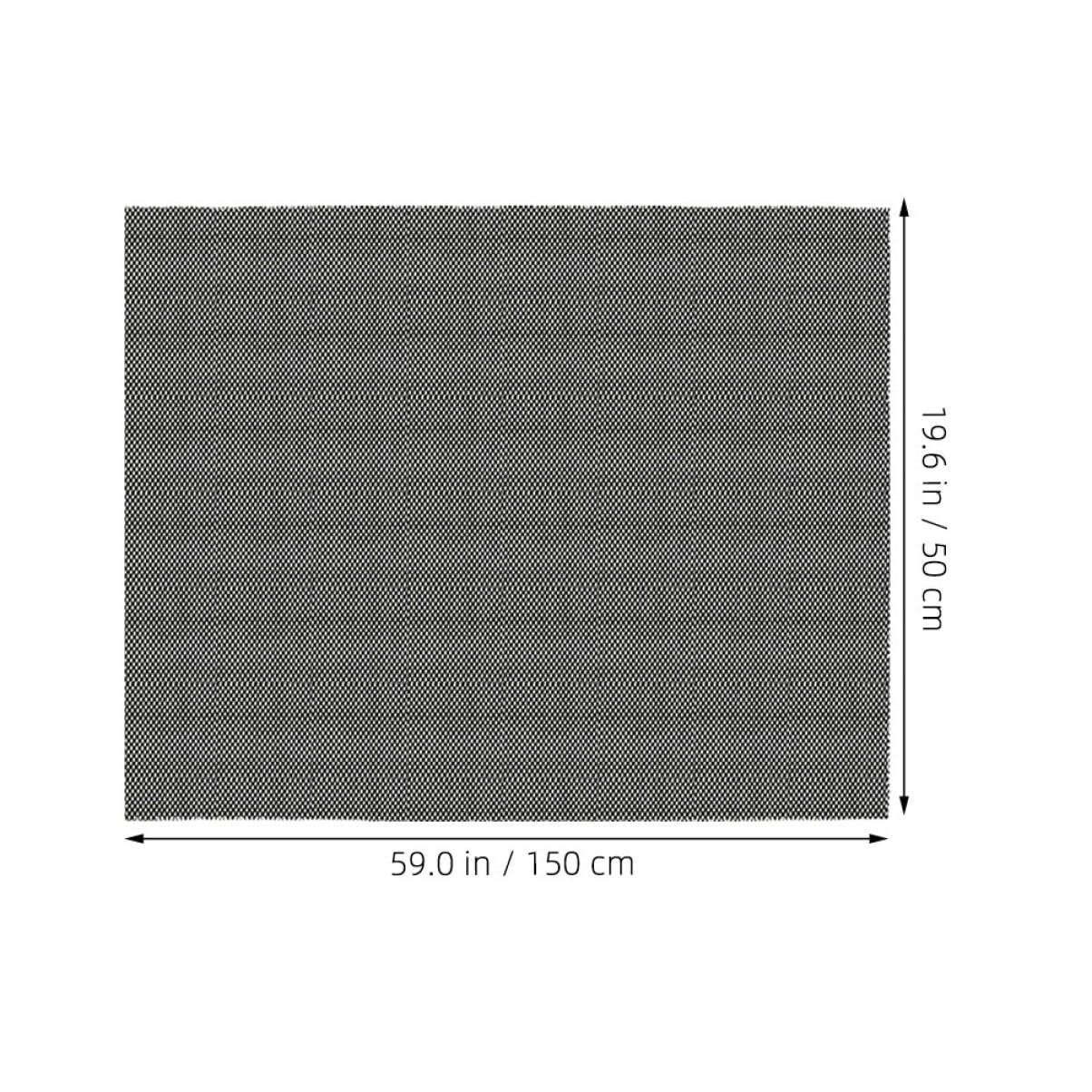 Vaguelly Tapis Antidérapant Voiture Noir 2 Pièces en PVC, Protection