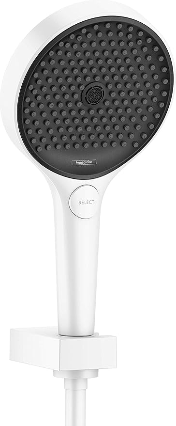 Hansgrohe 26851700 bar 90 cm and soap Dish Rainfinity Hand Set 130, 3 Sprays with Shower Hose 1.60 m, mit Brauseschlauch 1,60m, Matt White