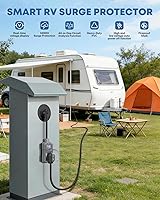 Vista 8 de Kohree Protector contra sobretensiones RV de 30 amperios, 14000 julios, protección contra sobretensiones de sobretensión, enchufe adaptador de RV