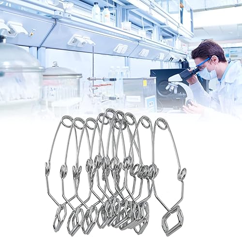 Miniatura 4 de Abrazadera de tubo de ensayo, abrazadera de tubo de ensayo de laboratorio con agarre de dedo, abrazadera de tubo de ensayo cómoda resistente a altas