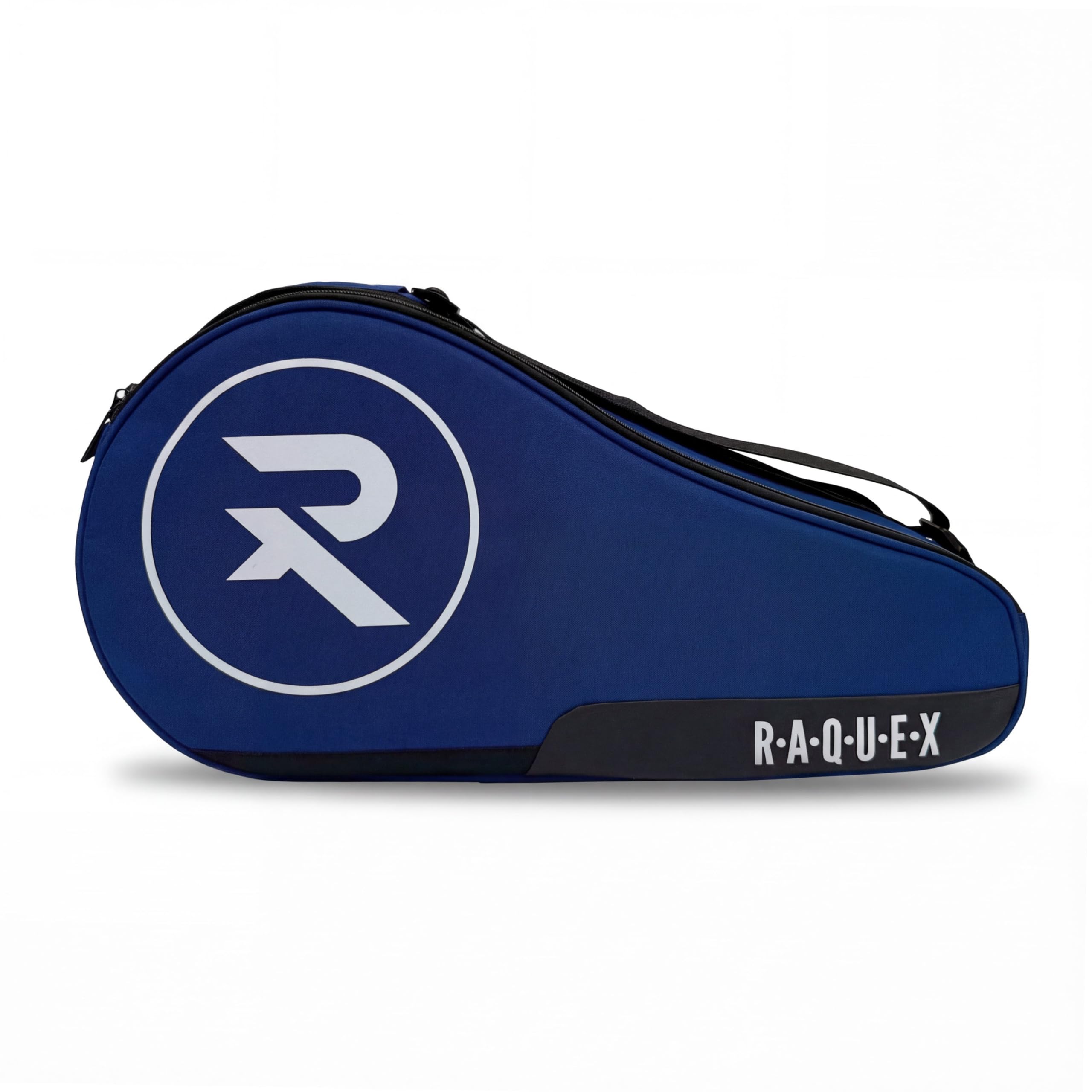 Raquex Engage 2 - Borsa per racchette da paddle (nero o blu) - Maniglia per il trasporto + doppia tracolla (stile zaino) - Fodera termica, scomparto per scarpe, scomparto centrale