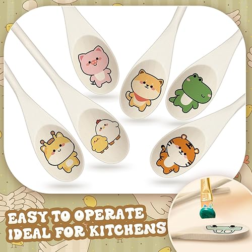 Miniatura 5 de 100 cucharas de madera de 10 pulgadas, regalos para mamá, cucharas de madera ovaladas, cucharas de madera para bricolaje, cuchara de madera para