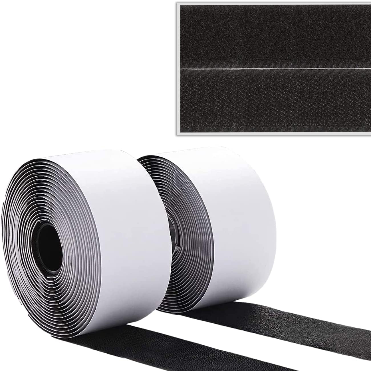 Hook & Loop WELPRO Self Adhesive Hook Tape & Self Adhesive Loop Tape Sticky Back Fastening, Strong Glue with Durable Quality, Adhesive Back Mounting Tape for Stationary (10M*50mm, Black) (B0CZTW4D4X) Amazon Price History, Amazon Price Tracker