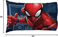 Vista 3 de Jay Franco Marvel Spiderman - Juego de 1 funda de almohada, ropa de cama súper suave de doble cara para niños (producto oficial de Marvel)