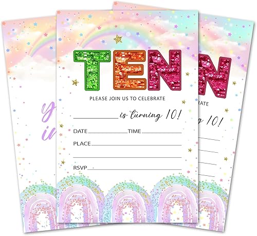 Miniatura 8 de Tarjetas de invitación de cumpleaños con lazo rosa, invitaciones de fiesta de cumpleaños para niñas, decoraciones y suministros para fiestas de