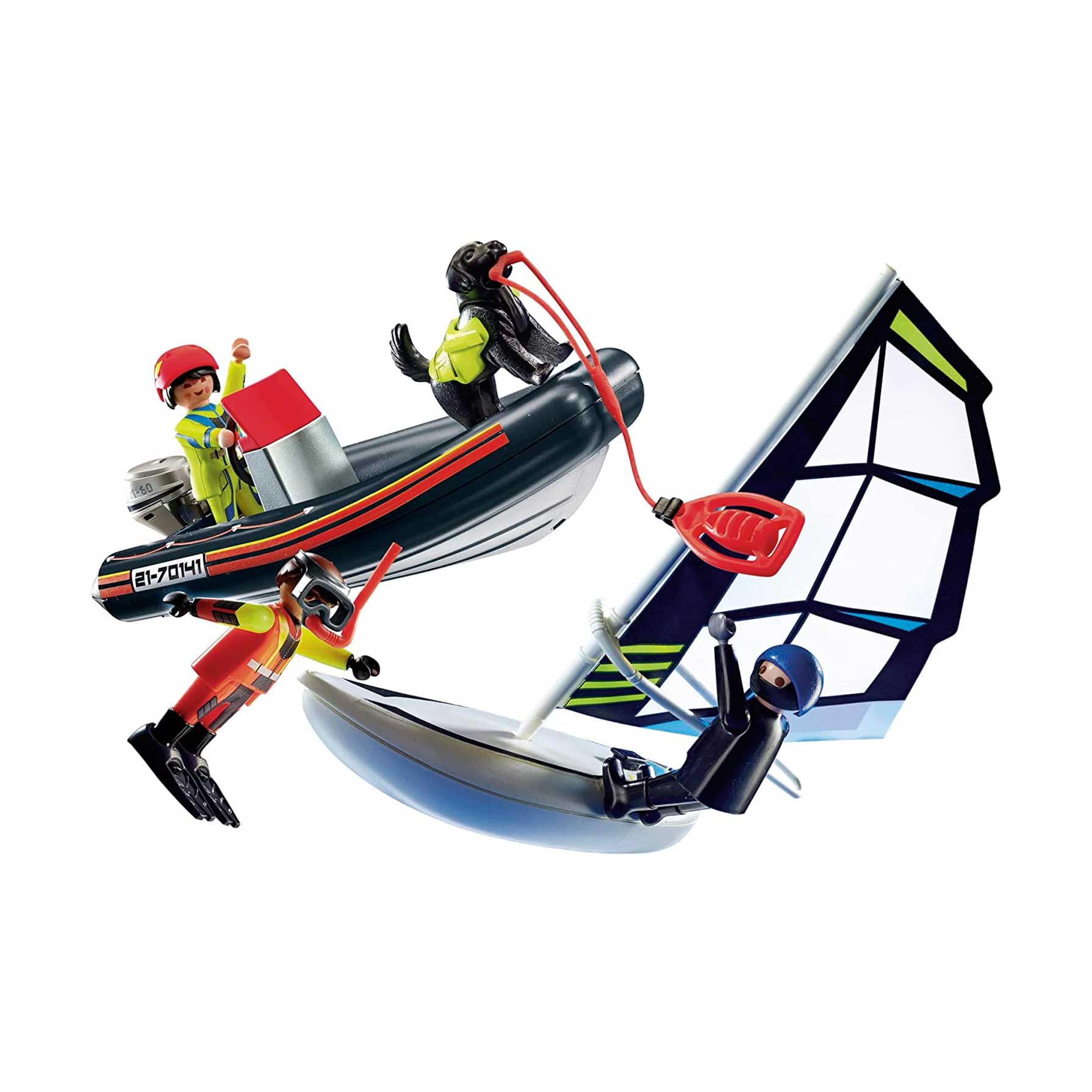 PLAYMOBIL City Action 70141, Gommone della Guardia Costiera, dai 4 Anni