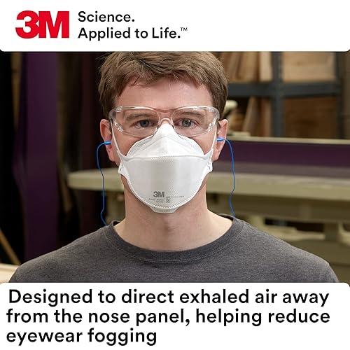 Miniatura 5 de 3M Aura - Respirador de partículas 9210+, N95, paquete de 240 respiradores desechables, convenientes, envueltos individualmente, diseño plegable