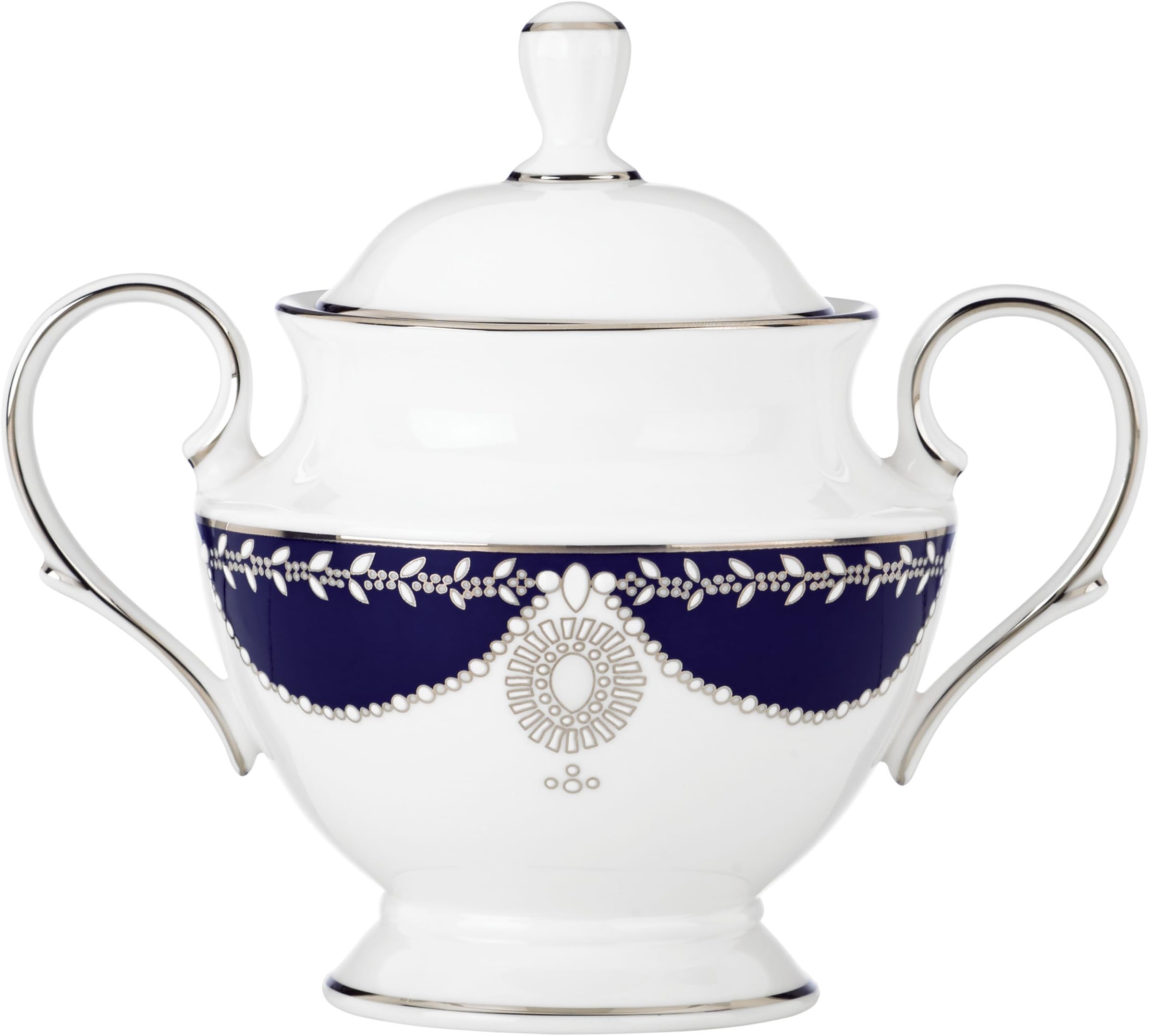 Lenox Marchesa Empire Sugar Bowl, Pearl Indigo