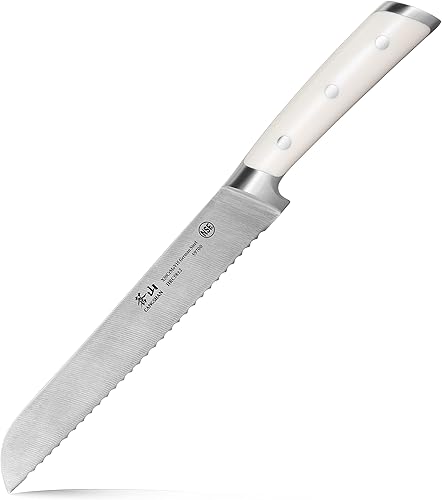 Miniatura 10 de Cangshan serie S1 1022568 juego de 5 cuchillos para principiantes, acero forjado alemán, color nogal