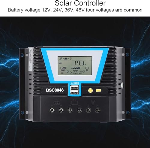 Miniatura 7 de Panel de carga solar, controlador de cargador solar, regulador inteligente de batería Energía solar, regulador de control de descarga, para baterías